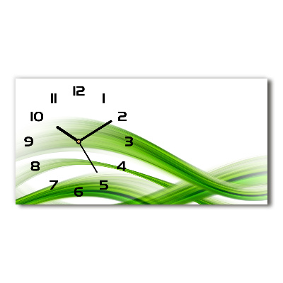 Horizontal wall clock Wave abstraction