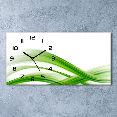 Horizontal wall clock Wave abstraction