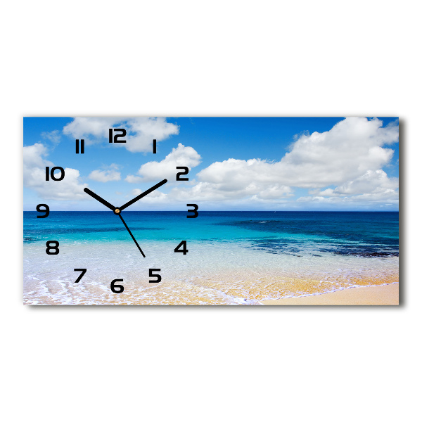 Horizontal wall clock Calm sea