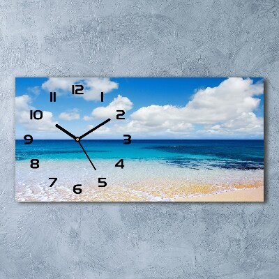 Horizontal wall clock Calm sea