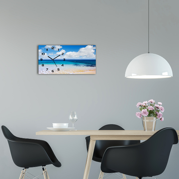 Horizontal wall clock Calm sea