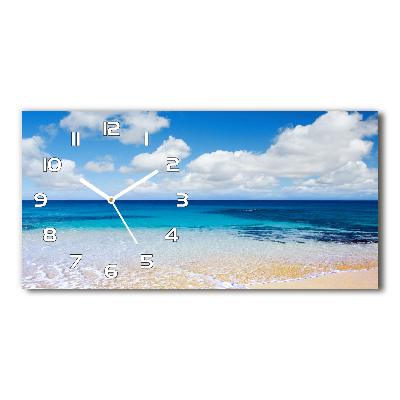 Horizontal wall clock Calm sea