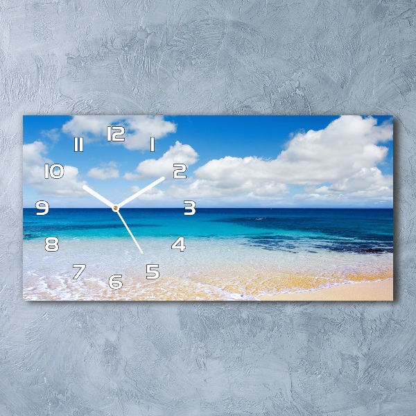 Horizontal wall clock Calm sea