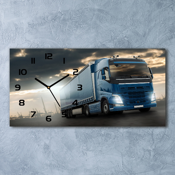 Horizontal wall clock Truck