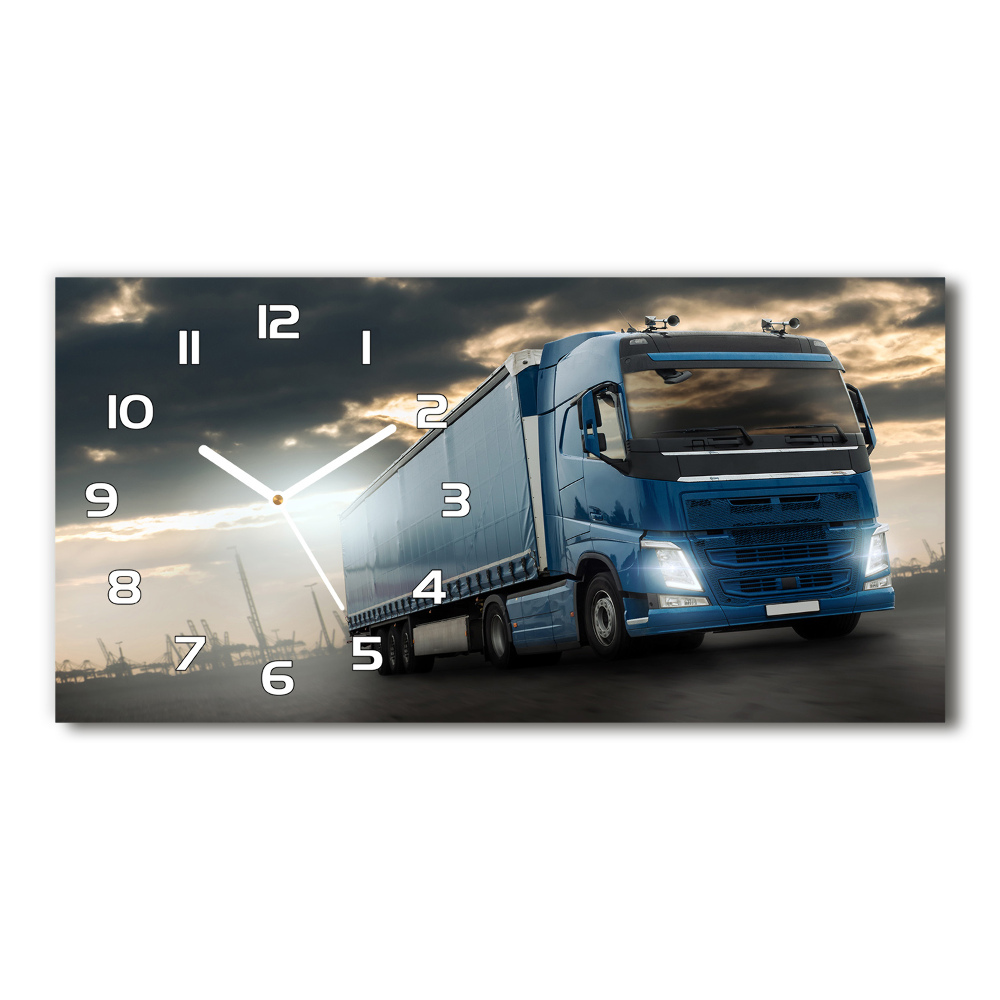 Horizontal wall clock Truck