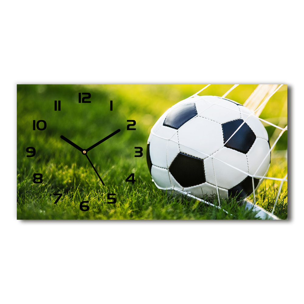 Horizontal wall clock Ball in the goal