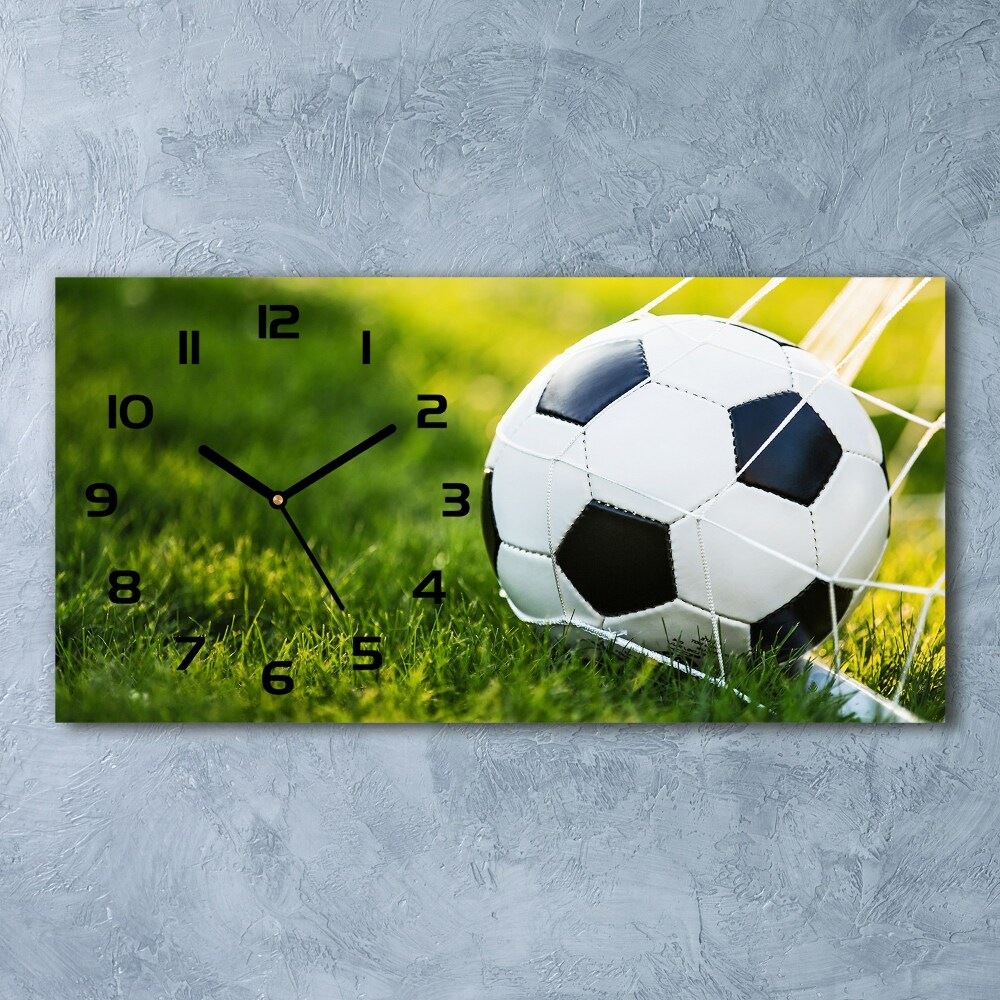 Horizontal wall clock Ball in the goal