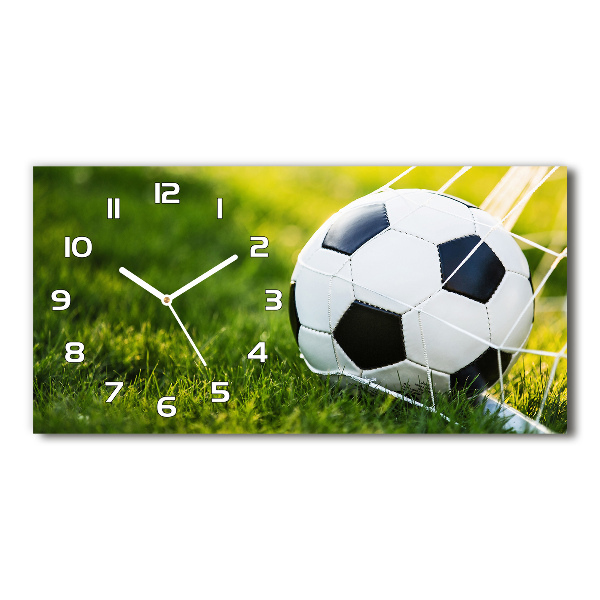 Horizontal wall clock Ball in the goal