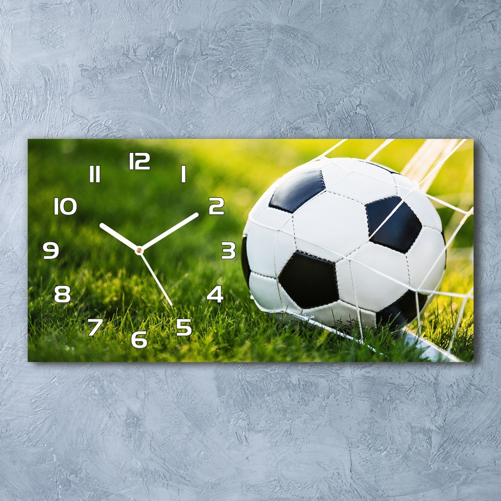 Horizontal wall clock Ball in the goal