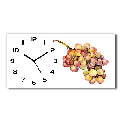 Horizontal wall clock Bunch of grapes