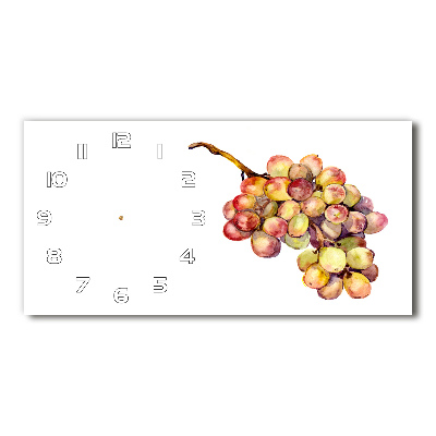 Horizontal wall clock Bunch of grapes