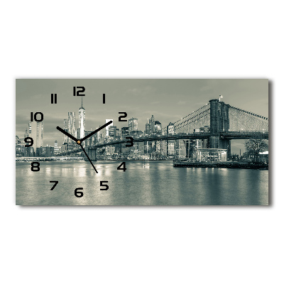 Horizontal rectangular wall clock Manhattan New York