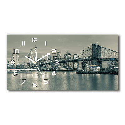 Horizontal rectangular wall clock Manhattan New York