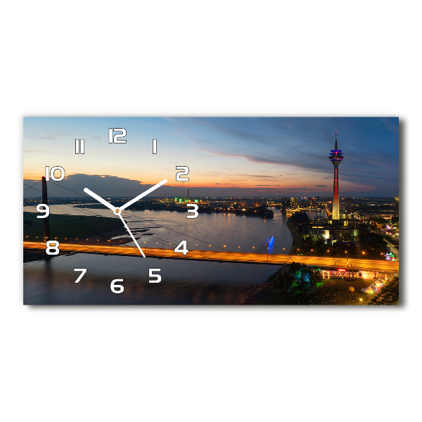 Horizontal wall clock Dusseldorf germany