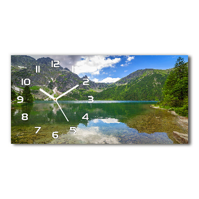 Horizontal rectangular wall clock Morskie Oko Tatry