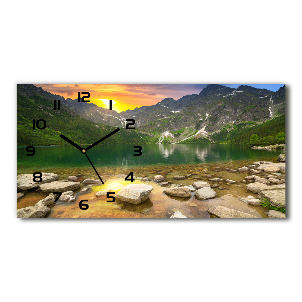 Horizontal wall clock Morskie Oko Tatry