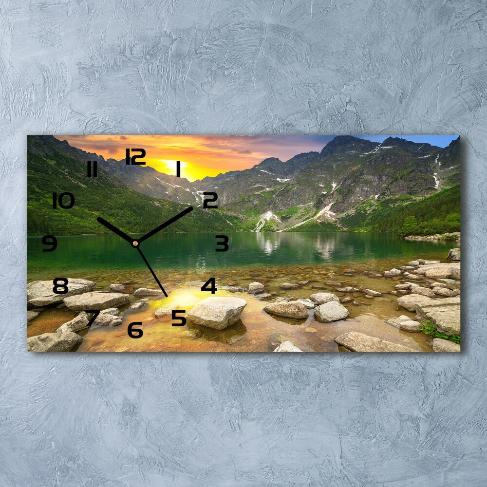 Horizontal wall clock Morskie Oko Tatry