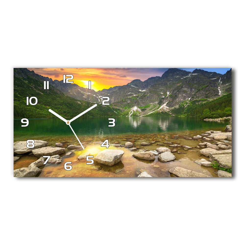 Horizontal wall clock Morskie Oko Tatry