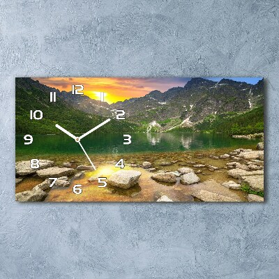 Horizontal wall clock Morskie Oko Tatry