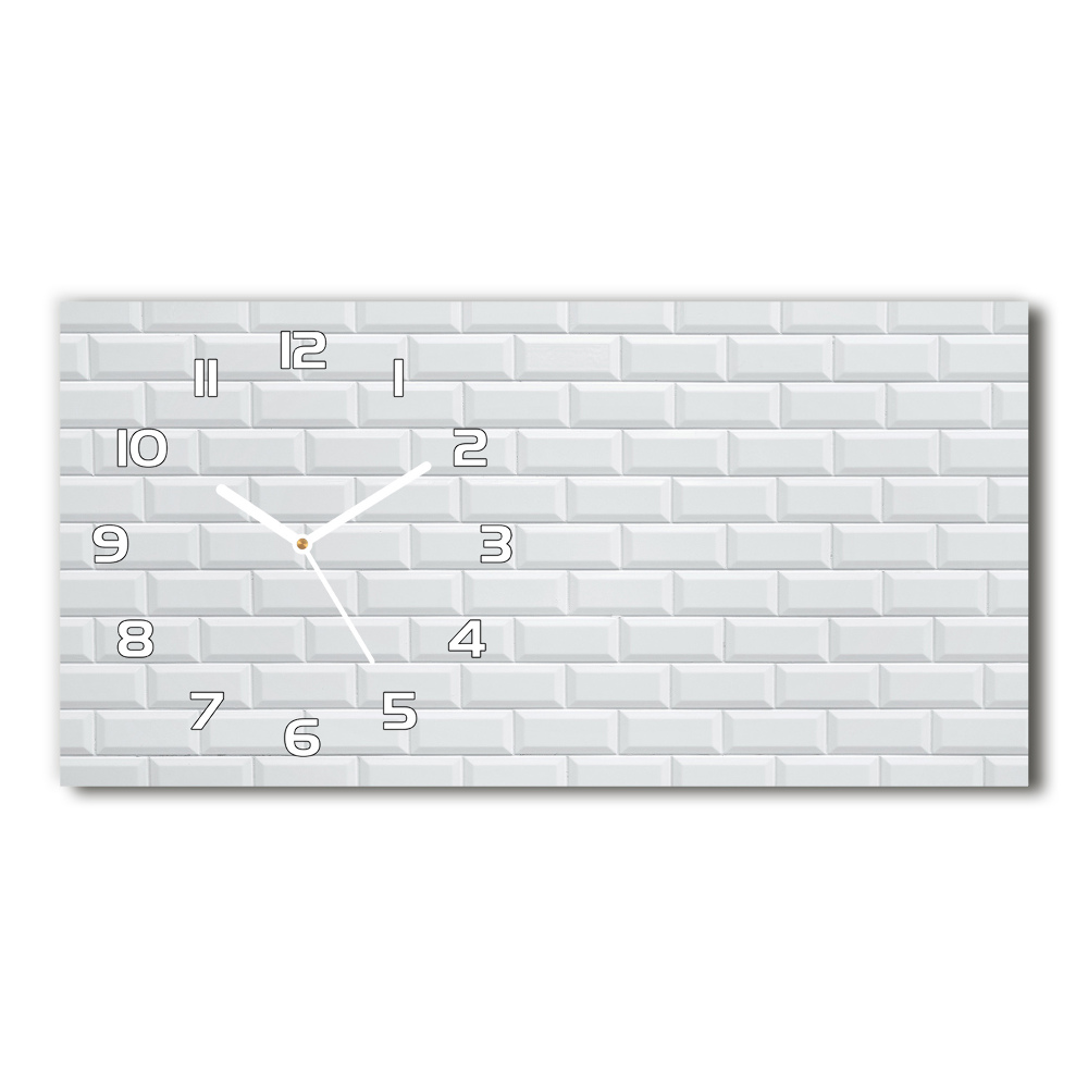 Horizontal wall clock Ceramic wall