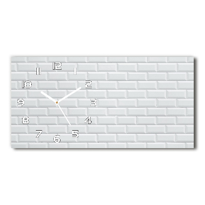 Horizontal wall clock Ceramic wall