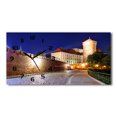 Horizontal wall clock Cracow Poland