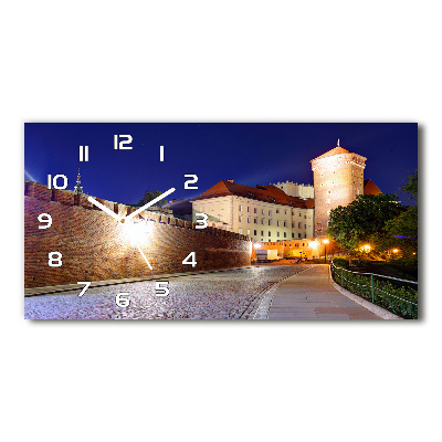 Horizontal wall clock Cracow Poland