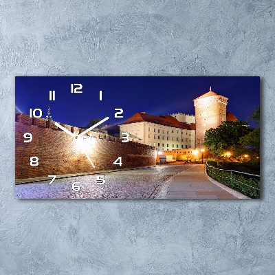 Horizontal wall clock Cracow Poland