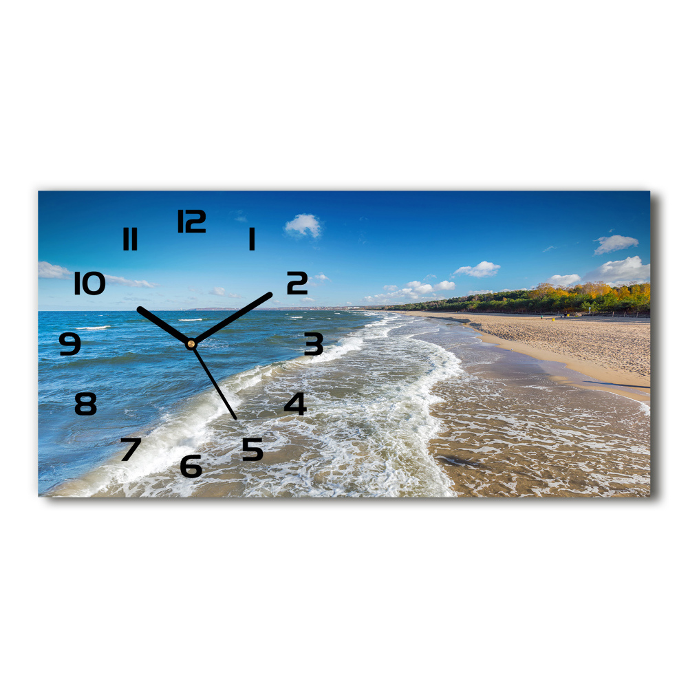 Horizontal wall clock Baltic Sea