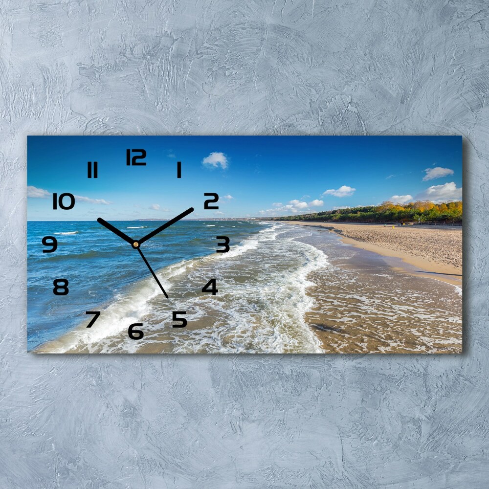 Horizontal wall clock Baltic Sea