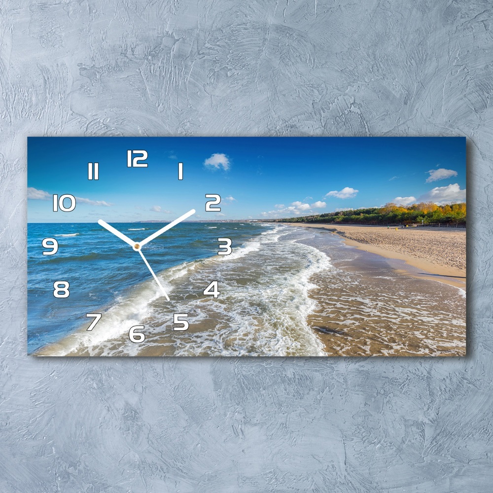 Horizontal wall clock Baltic Sea