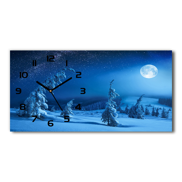 Horizontal wall clock Moonlight