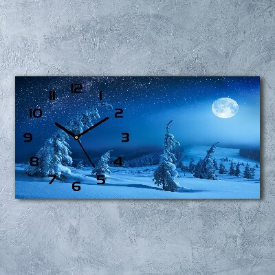 Horizontal wall clock Moonlight