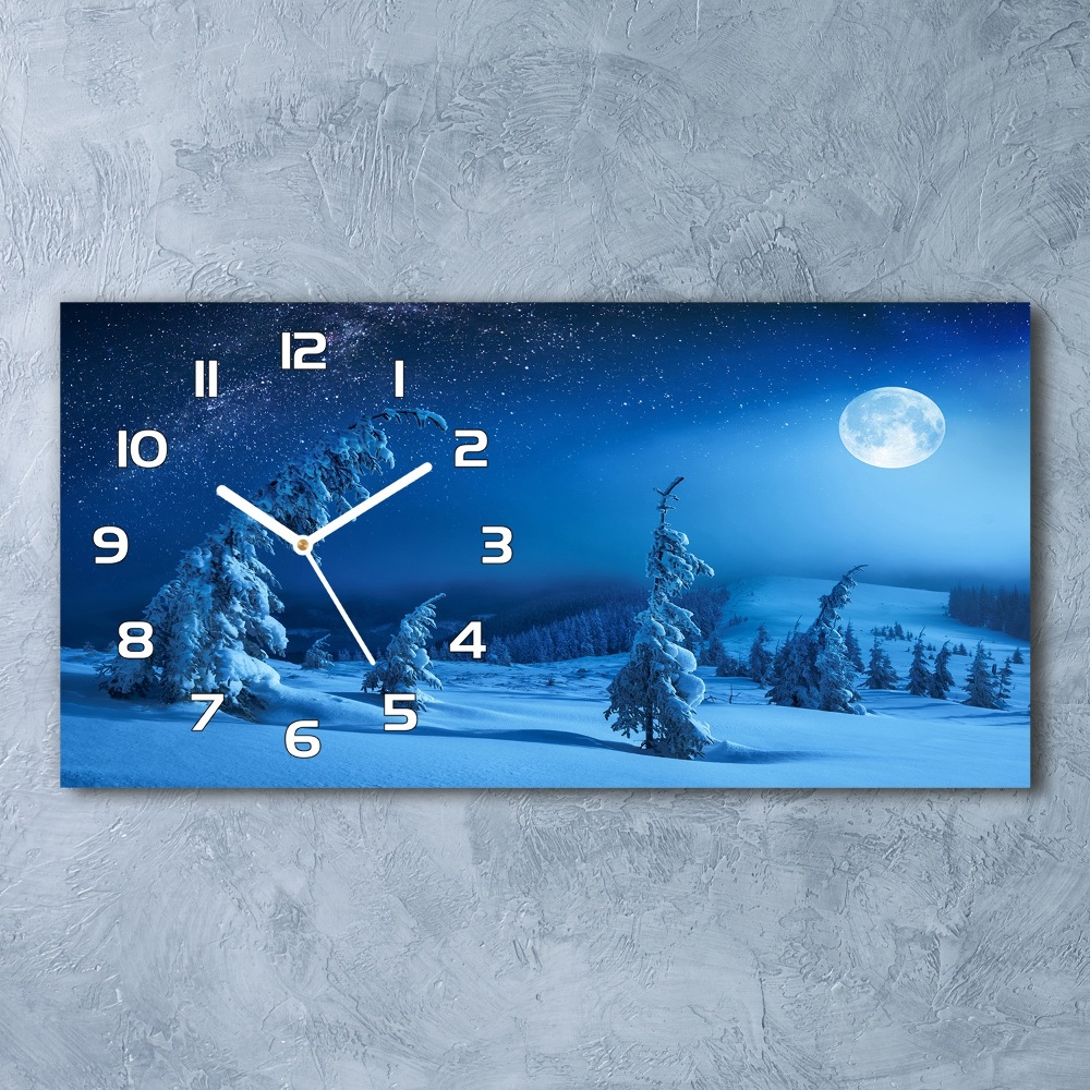 Horizontal wall clock Moonlight