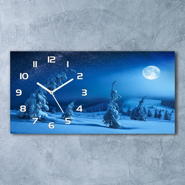 Horizontal wall clock Moonlight