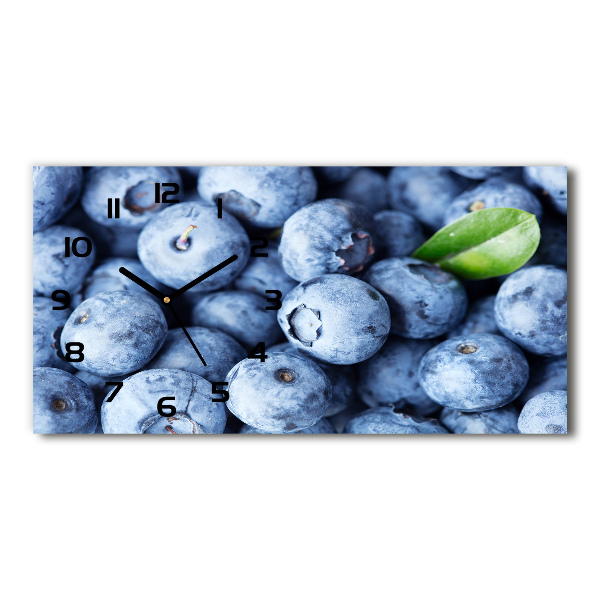 Horizontal rectangular wall clock Berries