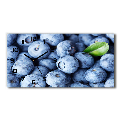 Horizontal rectangular wall clock Berries