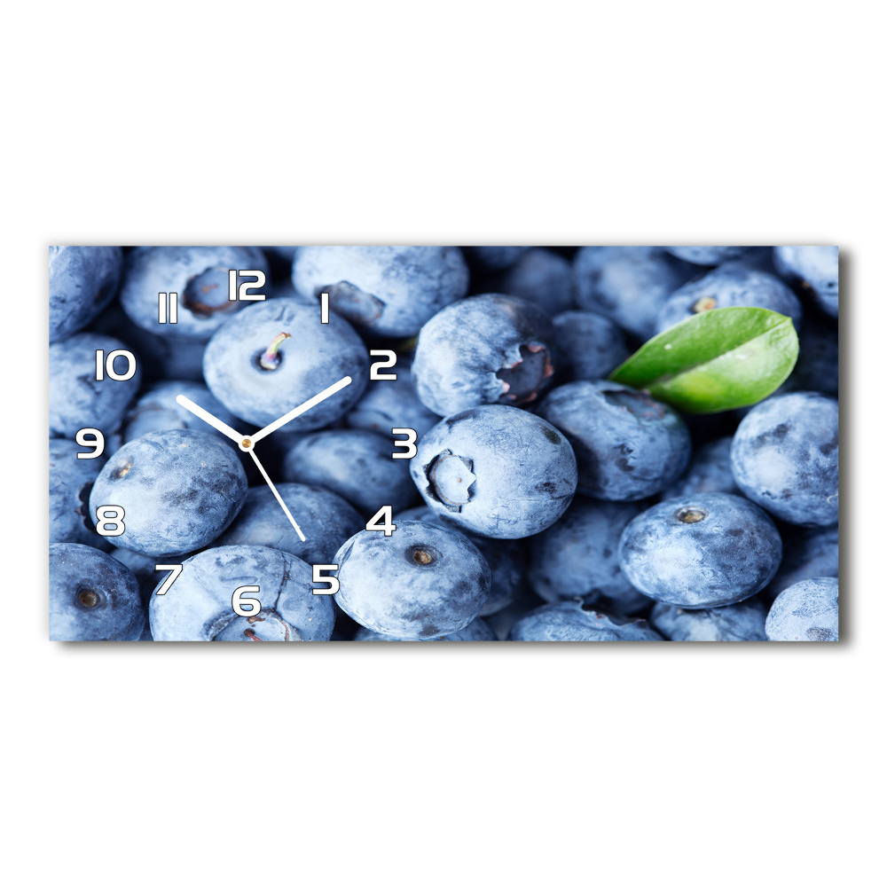 Horizontal rectangular wall clock Berries