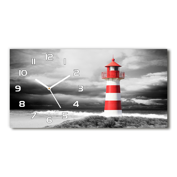 Horizontal wall clock Lighthouse