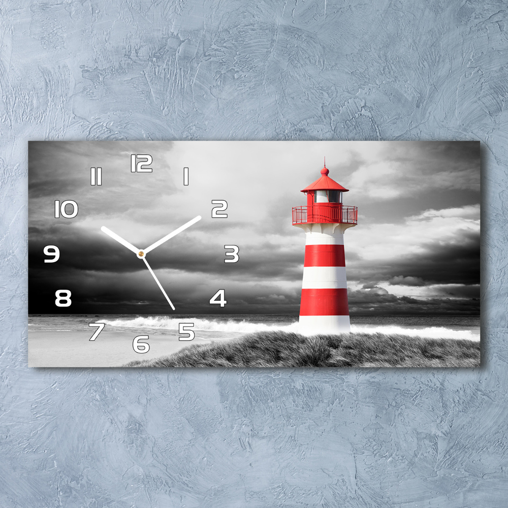 Horizontal wall clock Lighthouse