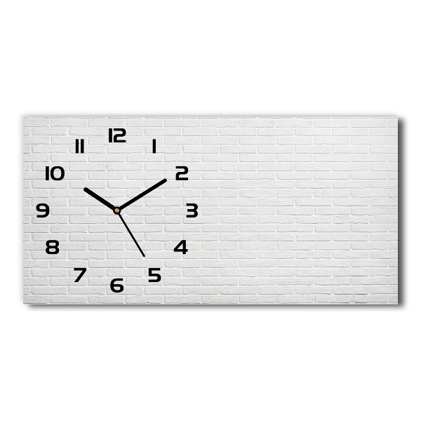 Horizontal wall clock Brick wall