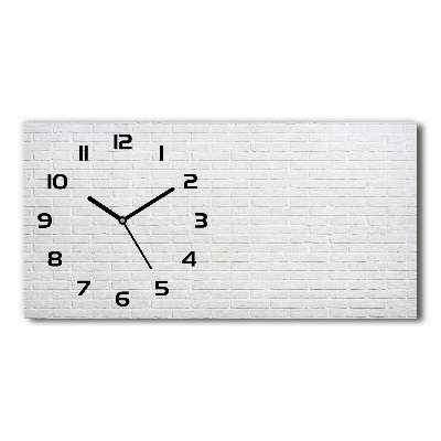 Horizontal wall clock Brick wall