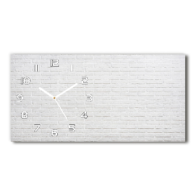 Horizontal wall clock Brick wall