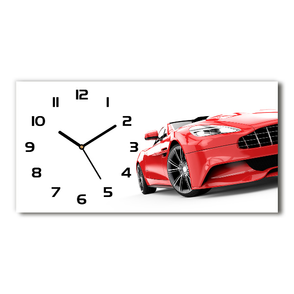 Horizontal wall clock Sports car