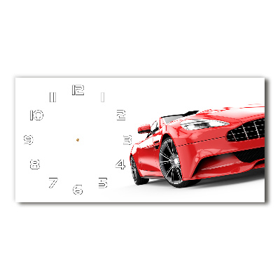 Horizontal wall clock Sports car