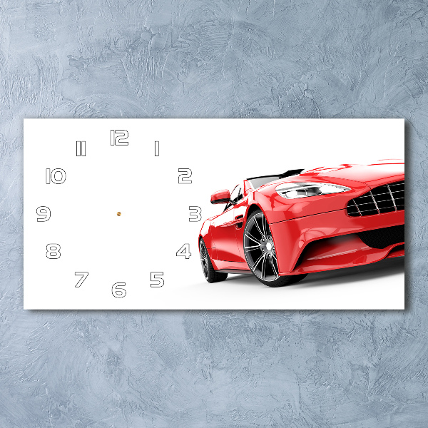 Horizontal wall clock Sports car