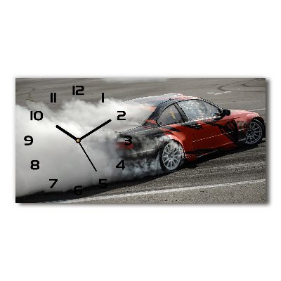 Horizontal wall clock Drift track