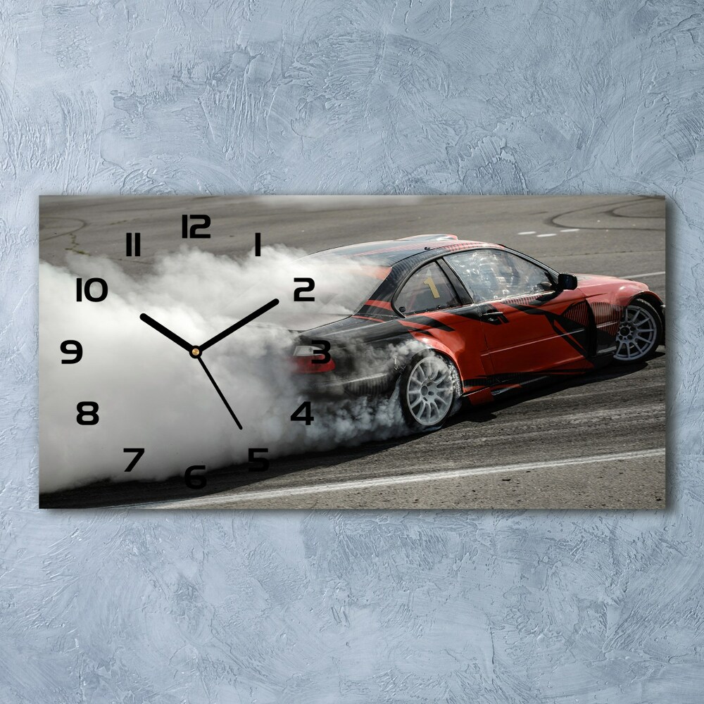 Horizontal wall clock Drift track