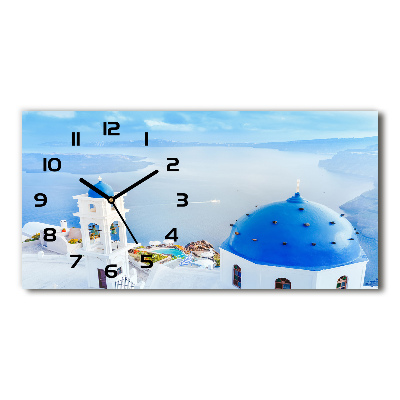 Horizontal wall clock Santorini Greece