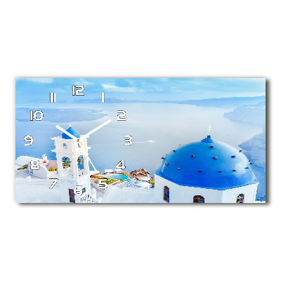 Horizontal wall clock Santorini Greece